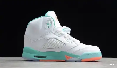 JORDAN AIR 5 440892-100 RETRO 'LIGHT GS AQUA' 0620